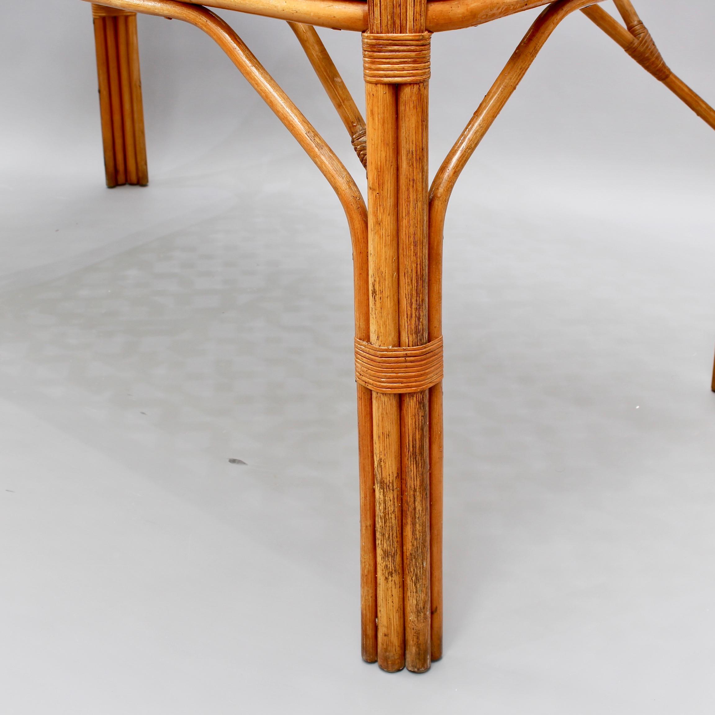 Midcentury Italian Bamboo and Rattan Dining Table, 'circa 1960s' 9