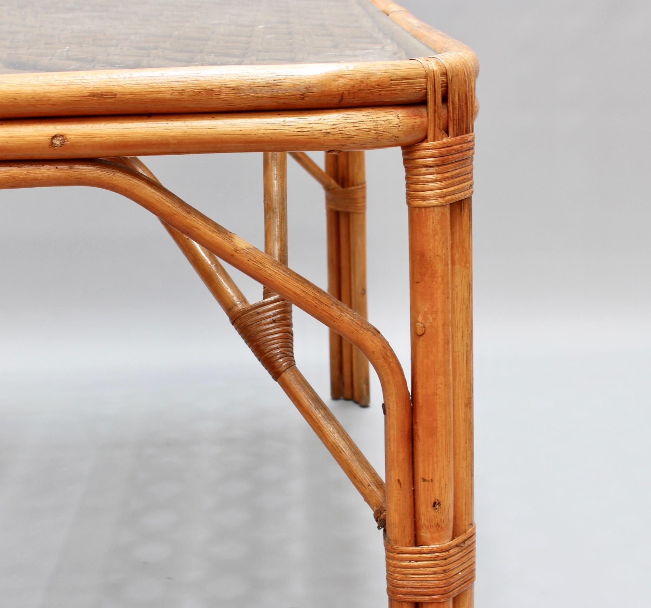 Midcentury Italian Bamboo and Rattan Dining Table, 'circa 1960s' 10