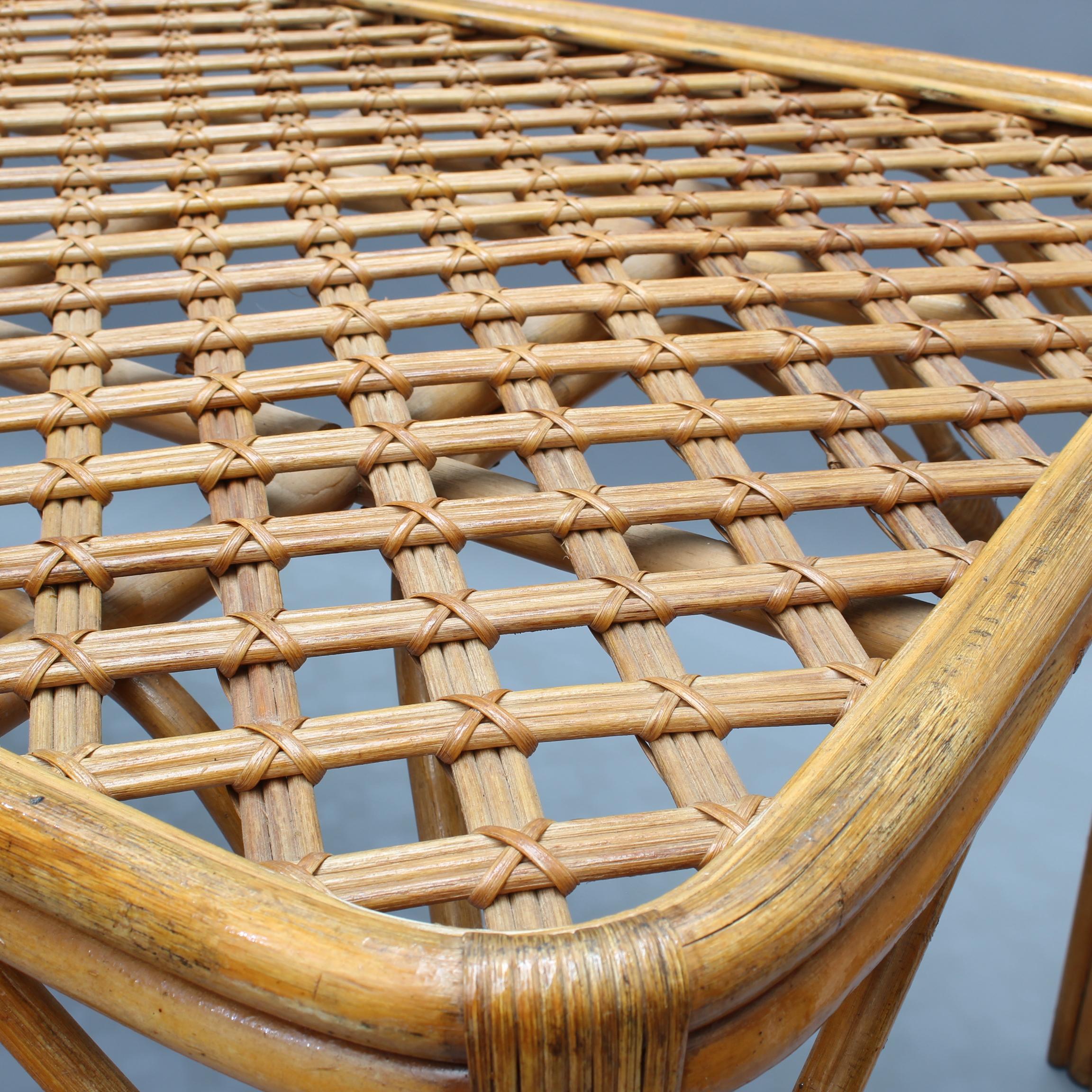 Midcentury Italian Bamboo and Rattan Dining Table, 'circa 1960s' 3