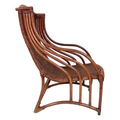 Mid-Century Italian Bamboo Armchair, circa 1960