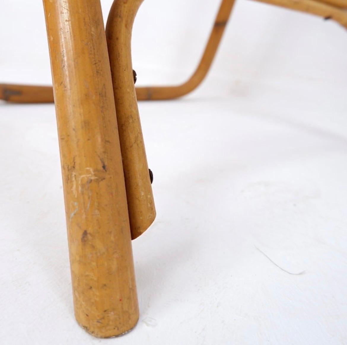 Mid-Century Italian Bamboo Dal Vera Folding Chair, 1960s For Sale 4
