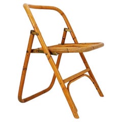 Mid-Century Italian Bamboo Dal Vera Folding Chair, 1960s