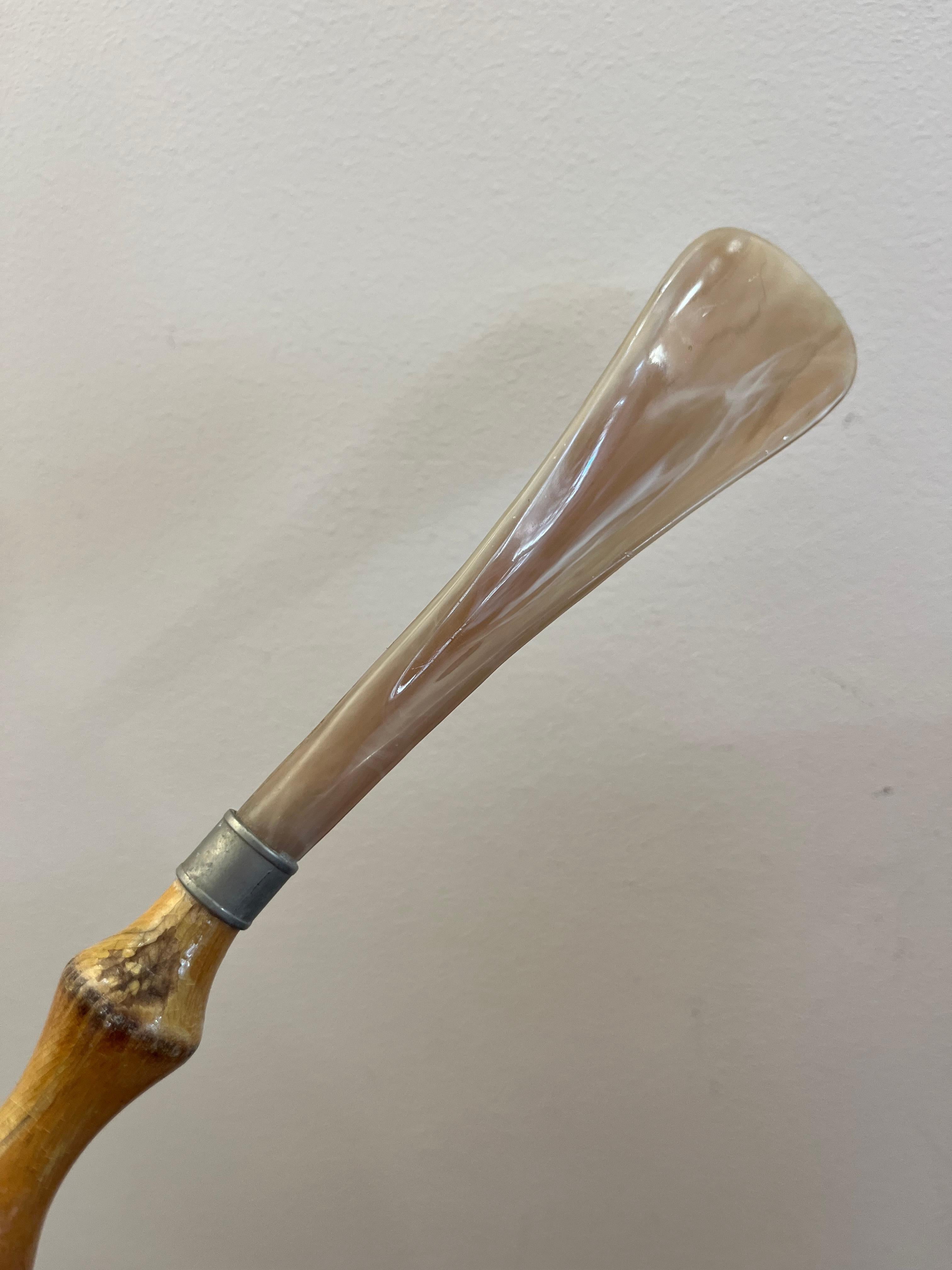 Bambù Calzascarpe in bambù italiano di metà secolo, anni '60 in vendita