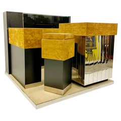 Mid-Century Italian Bar Attributed to Willy Rizzo, 1970s