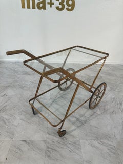 Mid Century Italian Bar Cart by Cesare Lacca 1970