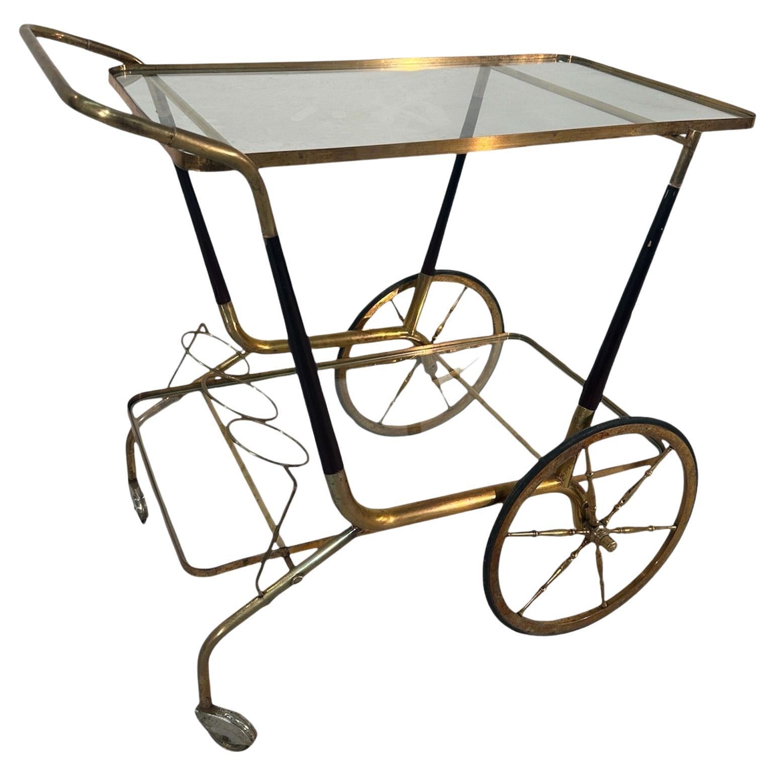 Italienischer Barwagen aus der Mitte des Jahrhunderts von Cesare Lacca 1970