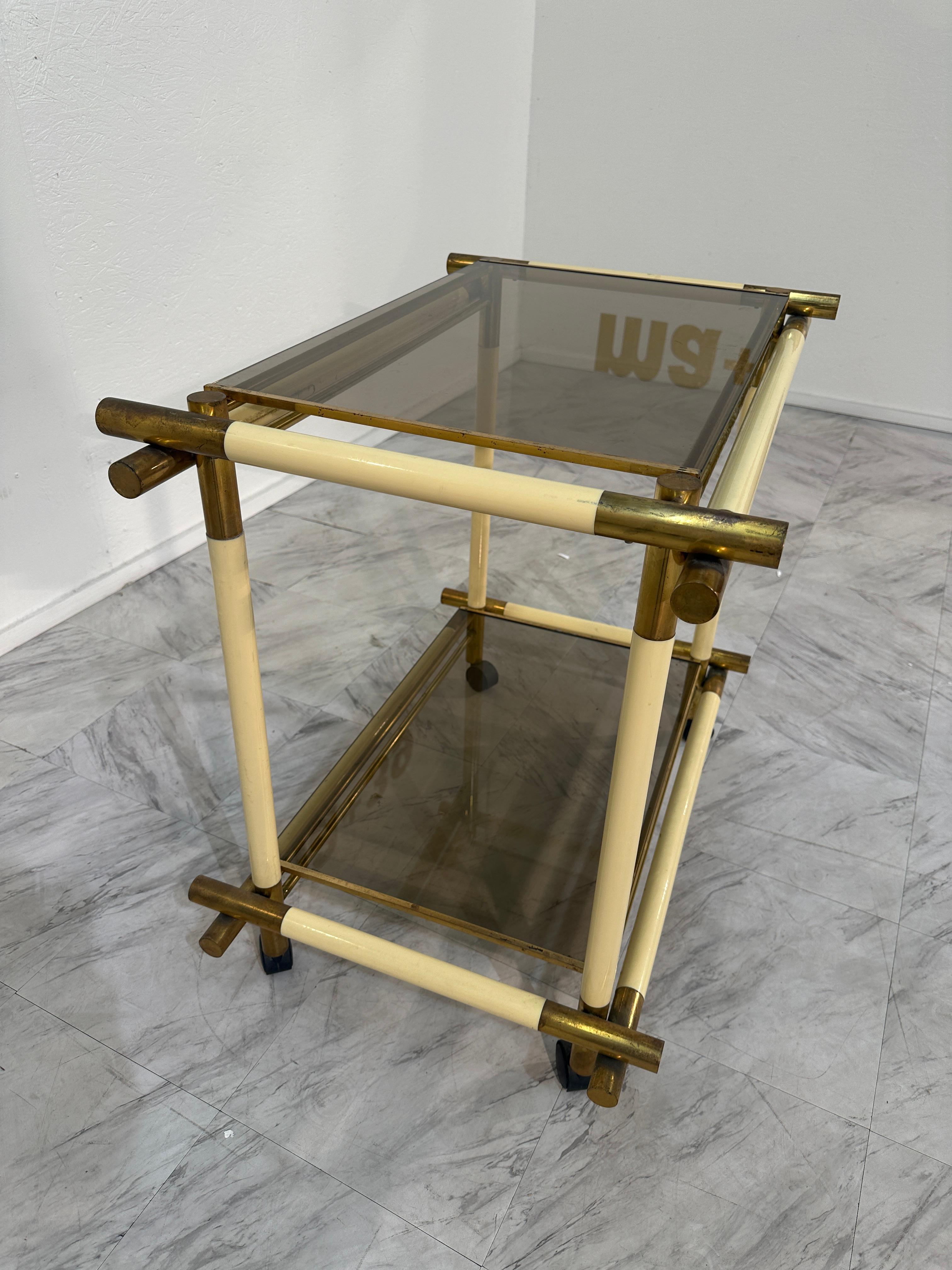Italiano Carrello da bar italiano del Medioevo di Tommaso Barbi, anni '70 in vendita