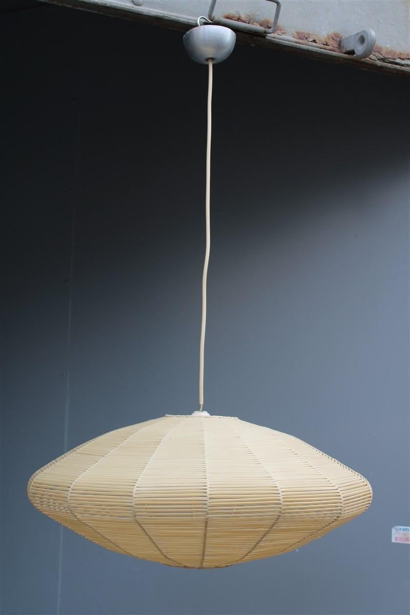 height of the lighting fixture cm.20

Midcentury Italian Beige Ufo Round lamp Plastic and metal.