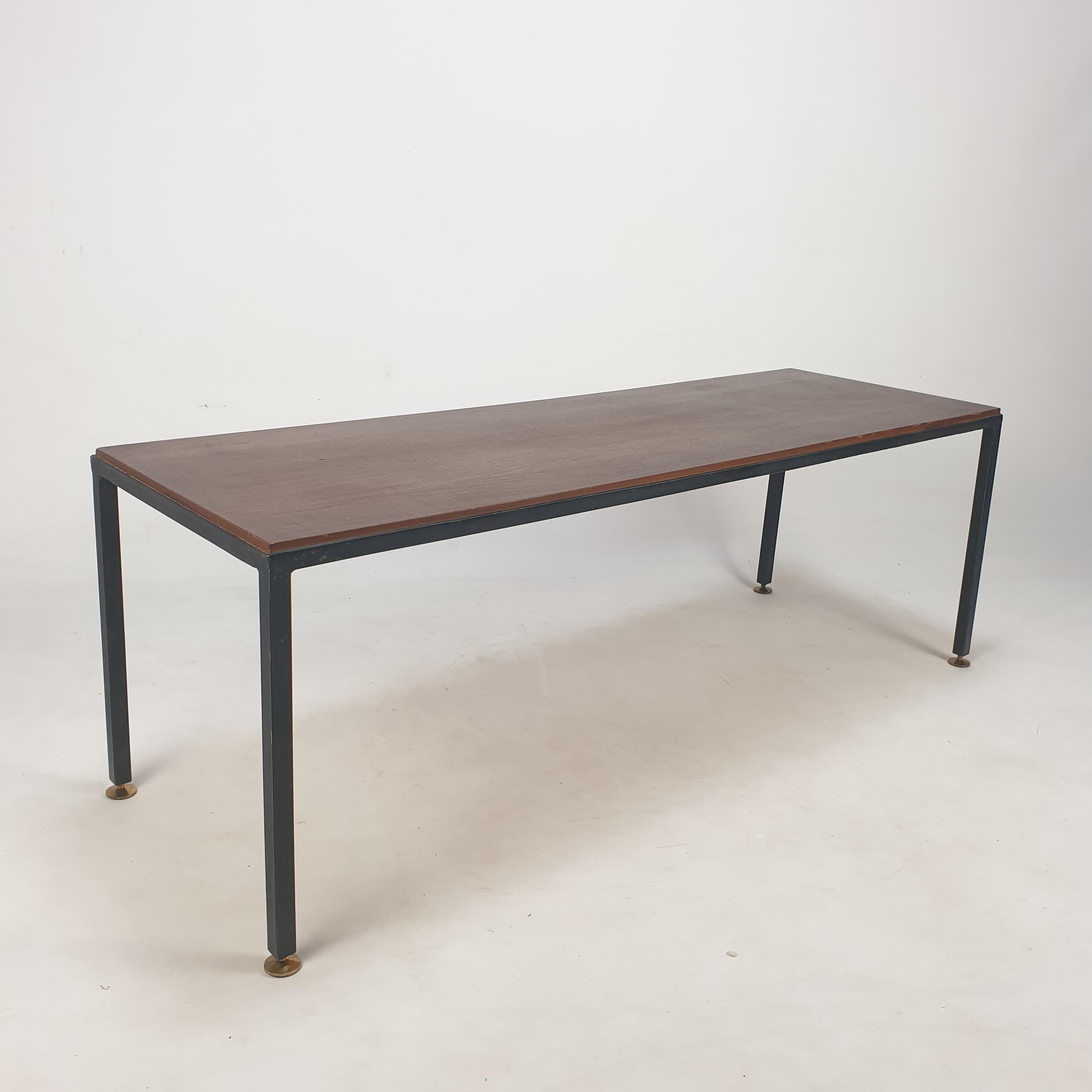 Steel Mid Century Italian Bench or Side Table, 1960's For Sale