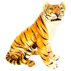 Midcentury Italian Bengal Tiger Sculpture