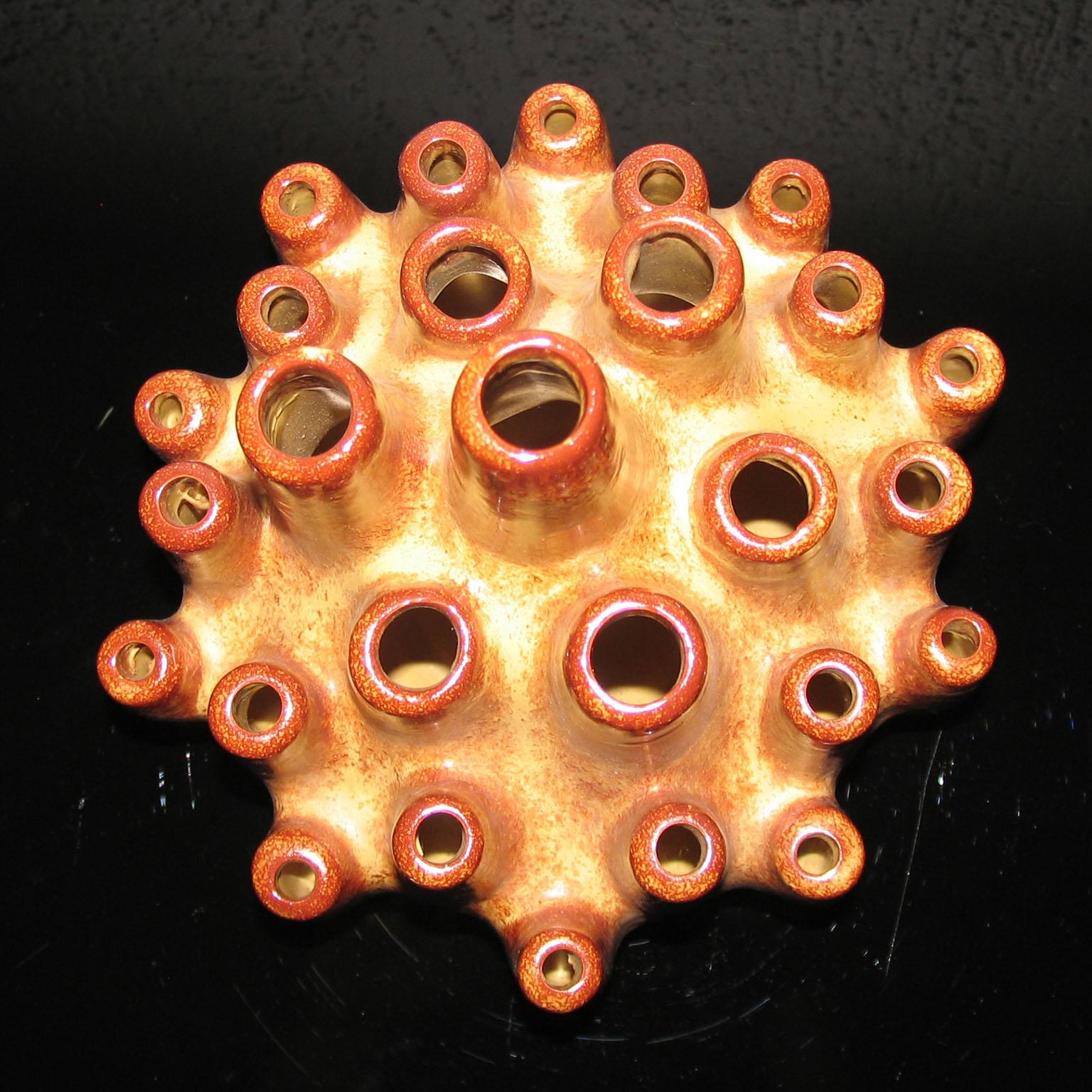 Vasi in ceramica di Bertoncello della metà del secolo scorso - set di sette sculture in vendita 5