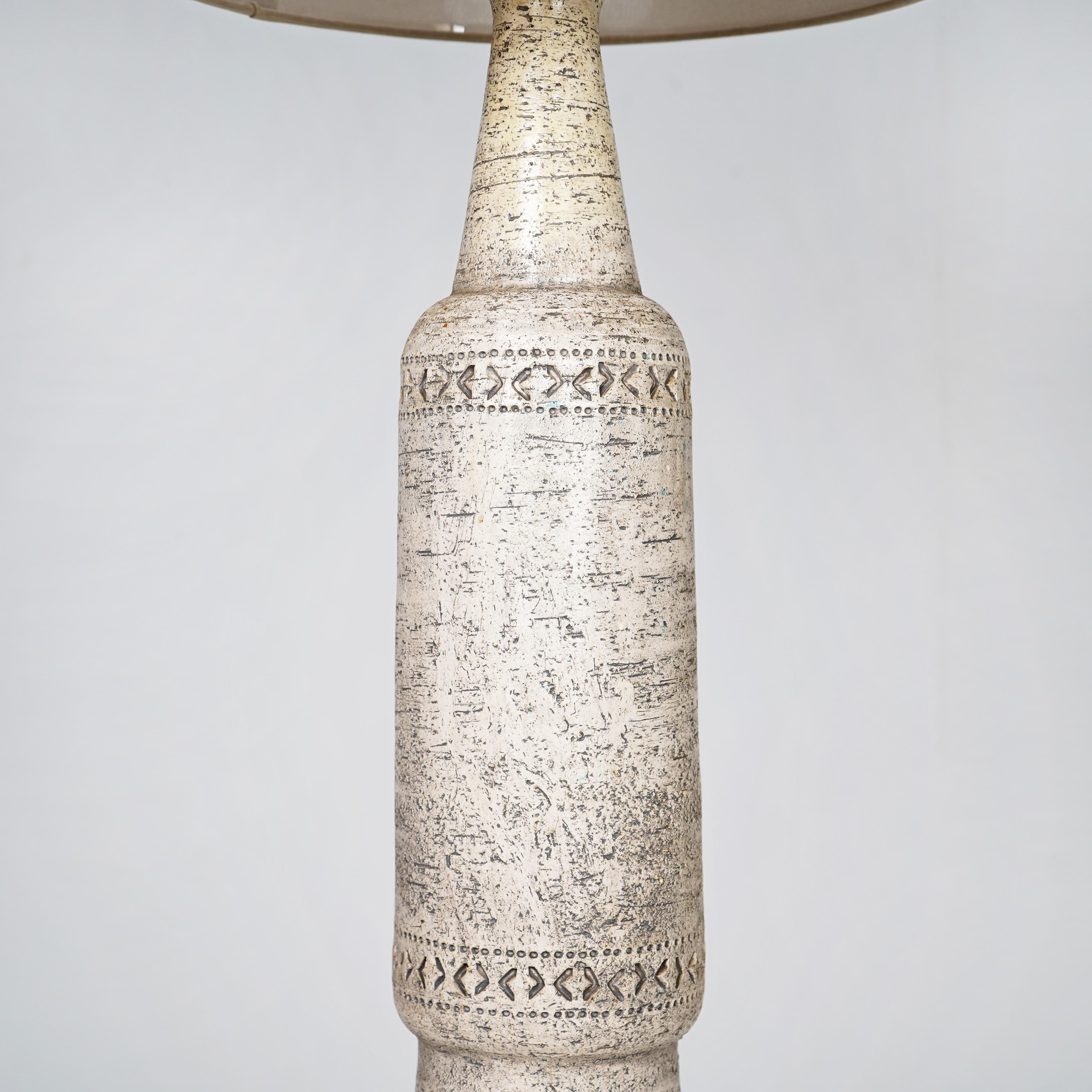 20ième siècle Lampe en poterie italienne du milieu du siècle Bitossi en vente
