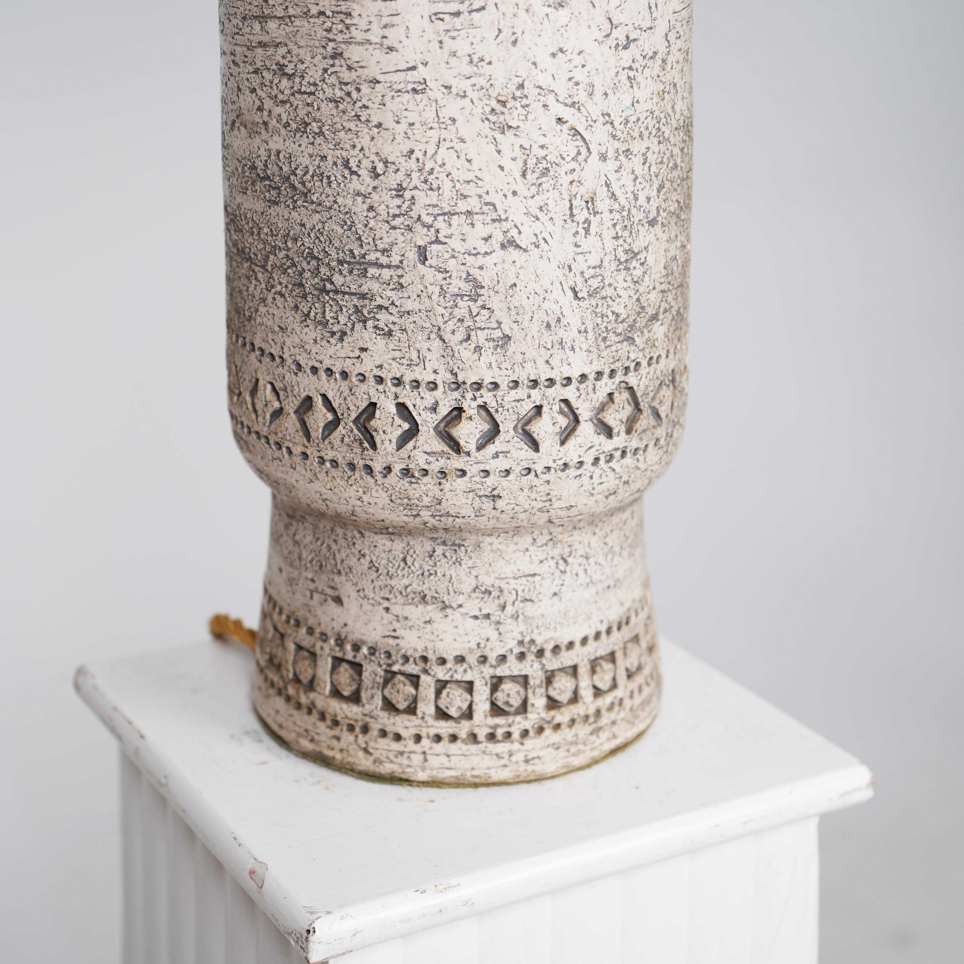 Céramique Lampe en poterie italienne du milieu du siècle Bitossi en vente
