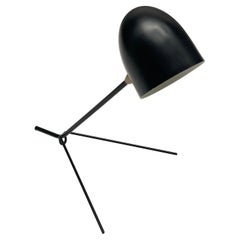 Mid-Century Italian Black and Brass Articulating Desk or Task Lamp, 1970s