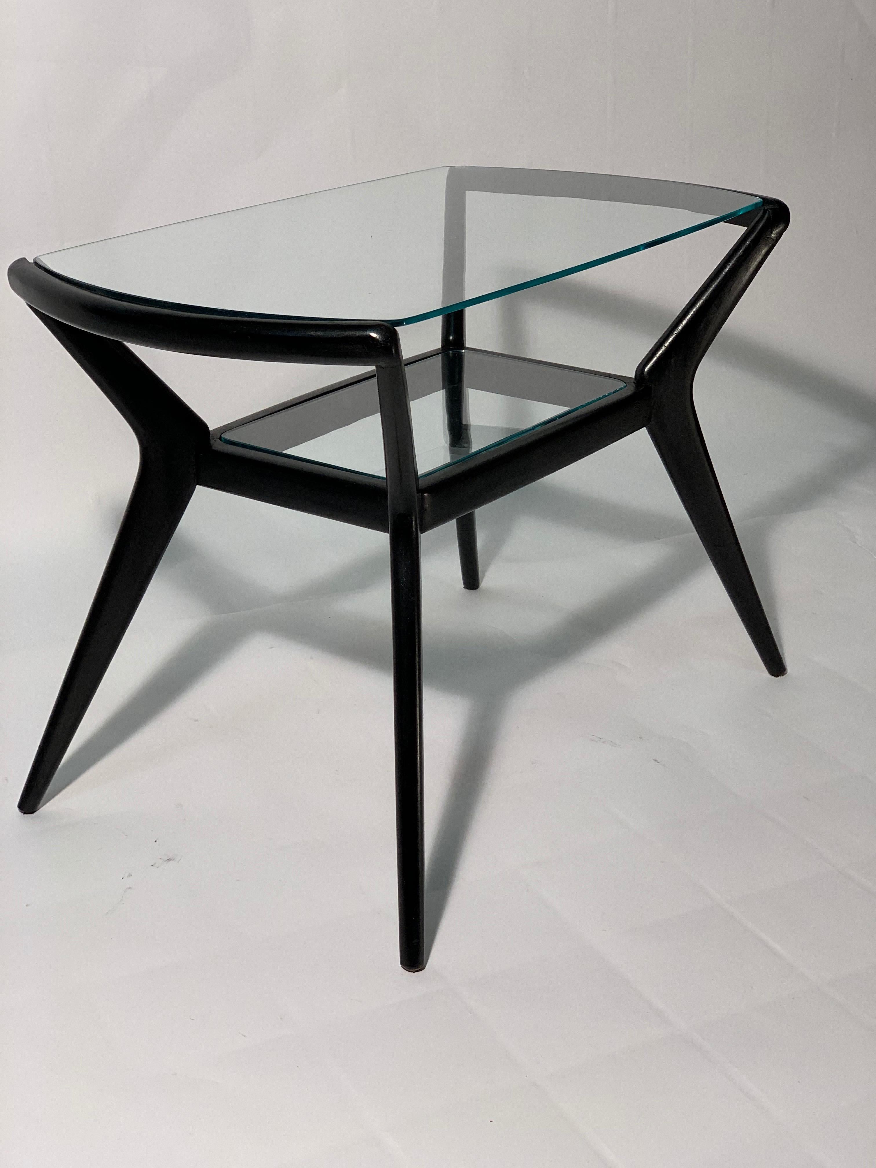 round wood coffee table with metal legs