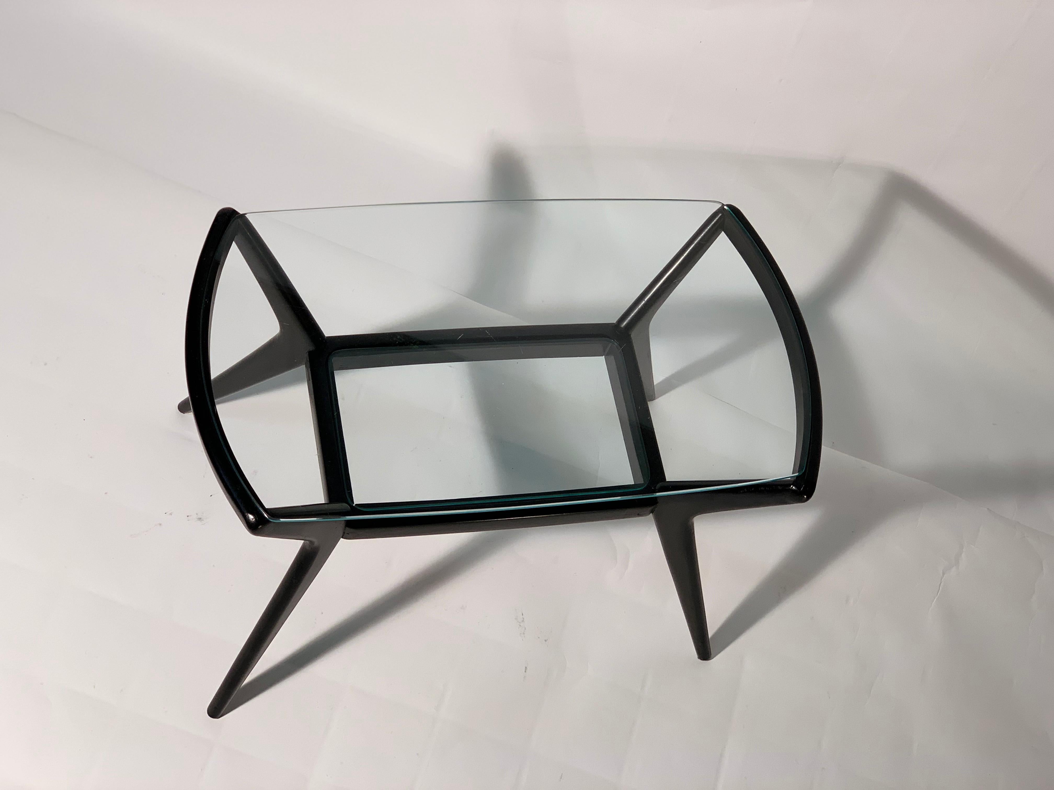 black side table with drawer