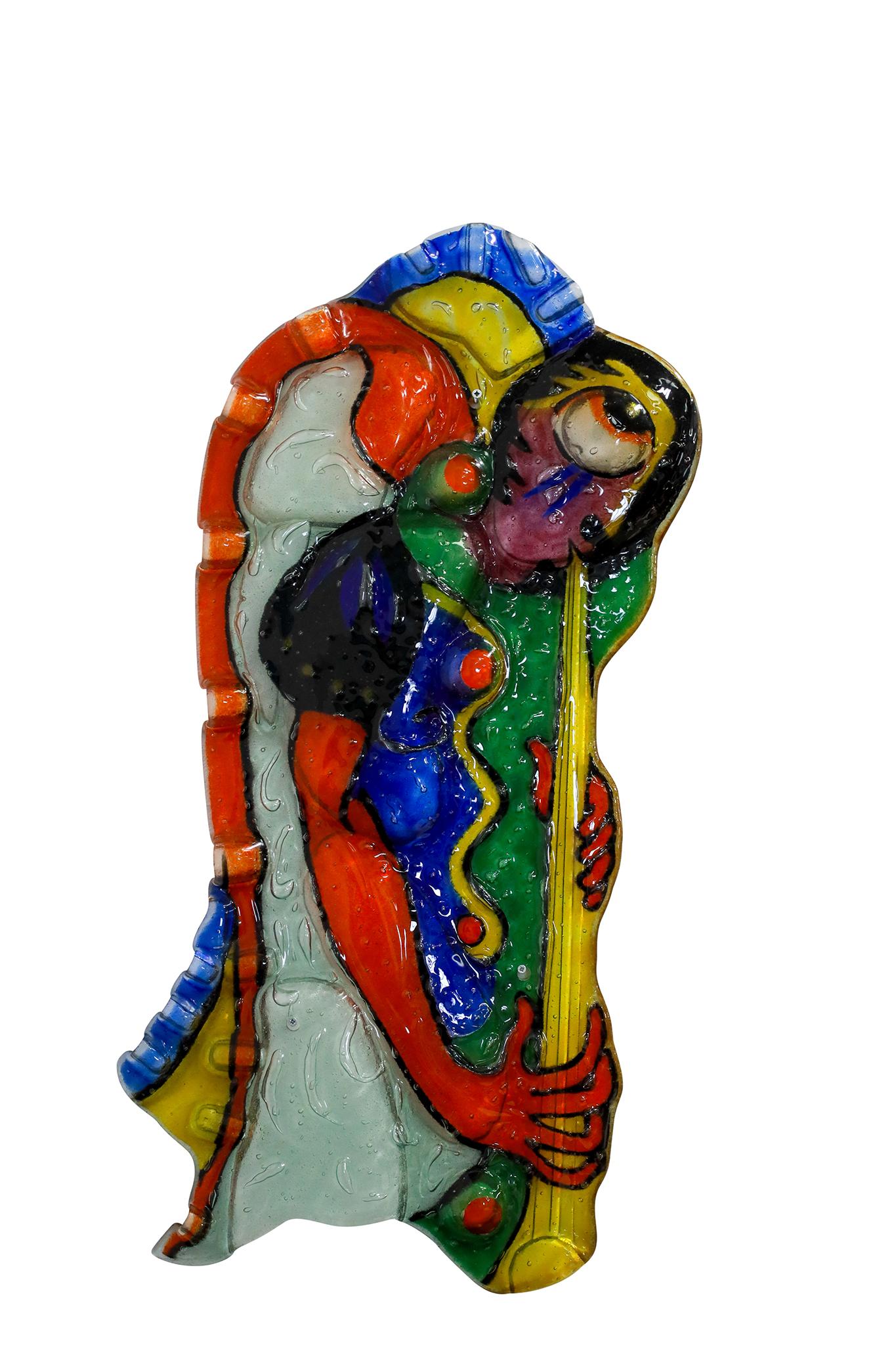 Italiano Mid-Century Italian Blown Glass Art Piece in vendita