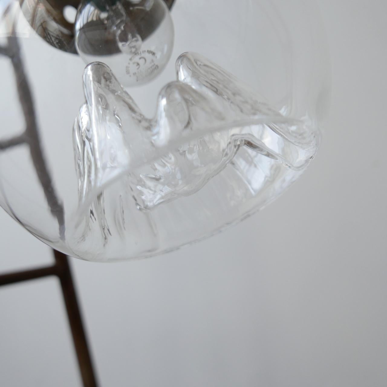 20th Century Mid-Century Italian Blown Glass 'Mountain' Pendant Lights '4' For Sale