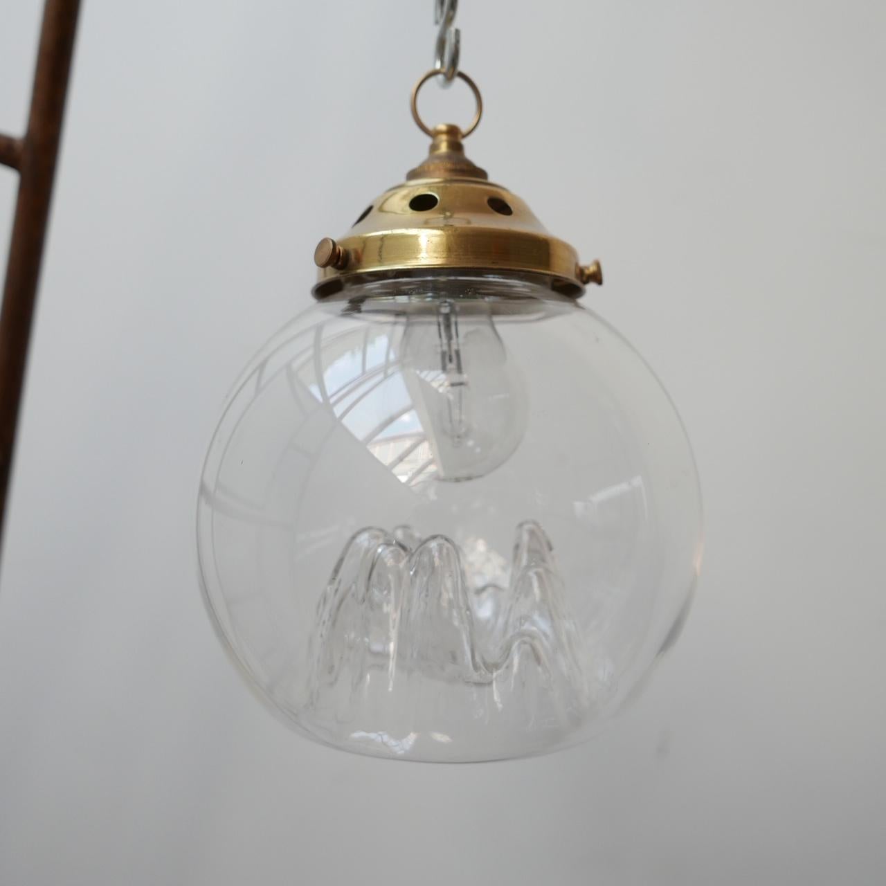 Mid-Century Italian Blown Glass 'Mountain' Pendant Lights '4' For Sale 2