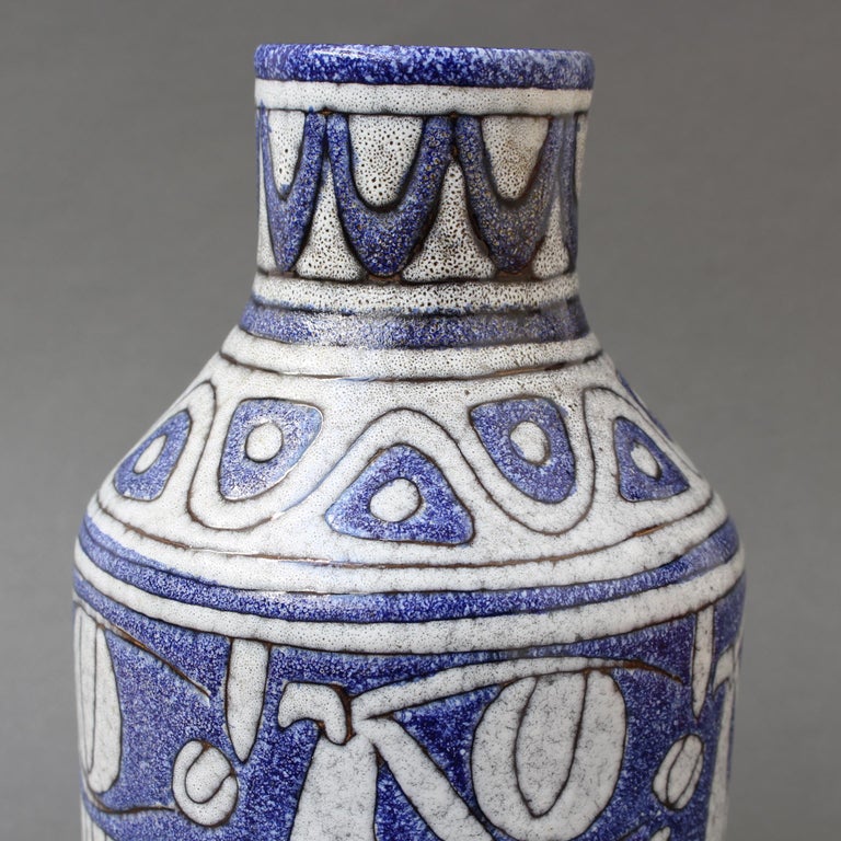 Mid-Century Italian Blue Ceramic Vase by Fratelli Fanciullacci, circa 1960s 2