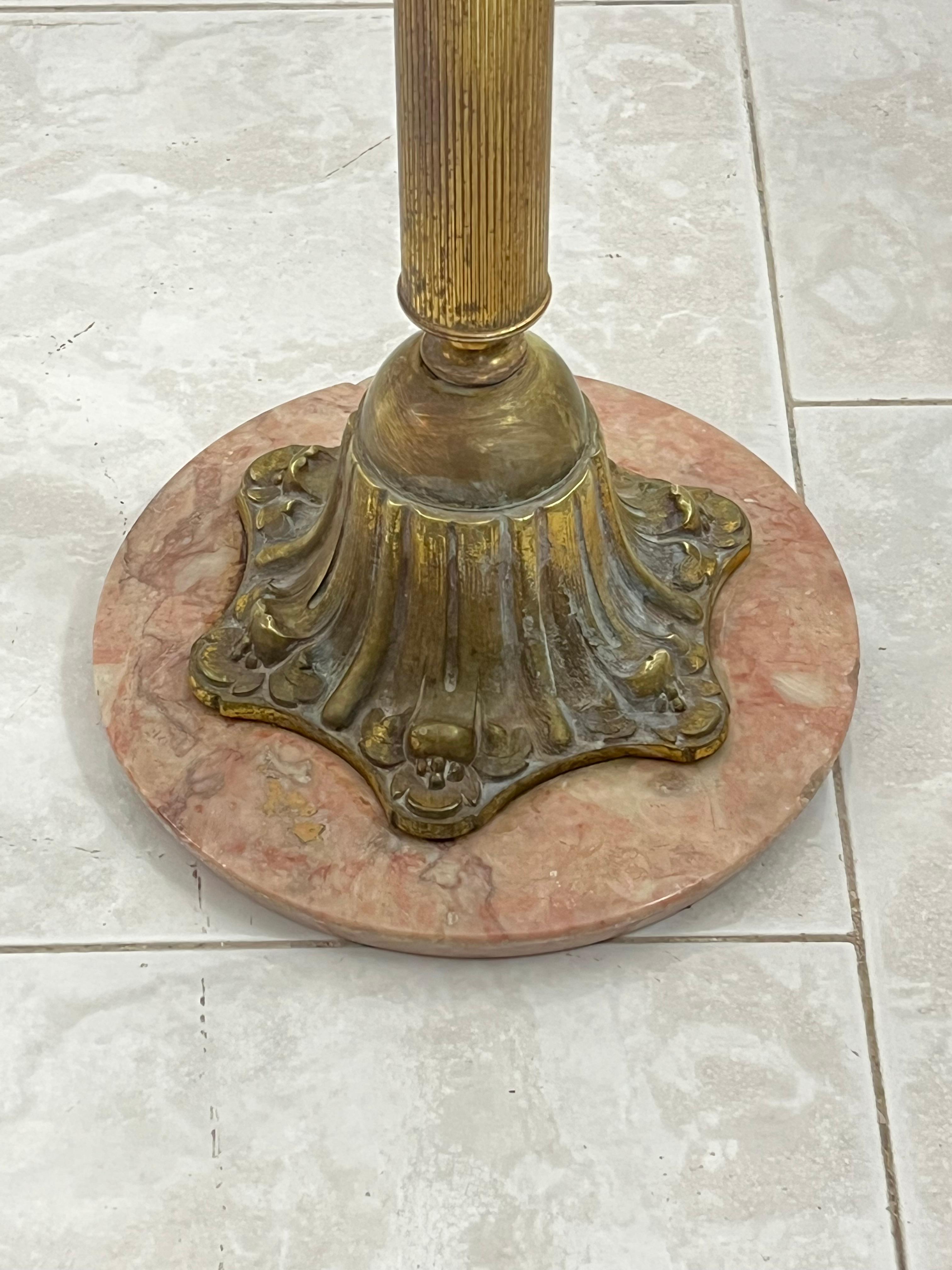 Mid-Century Italian Brass And Marble Column Ashtray, 1950s For Sale 3
