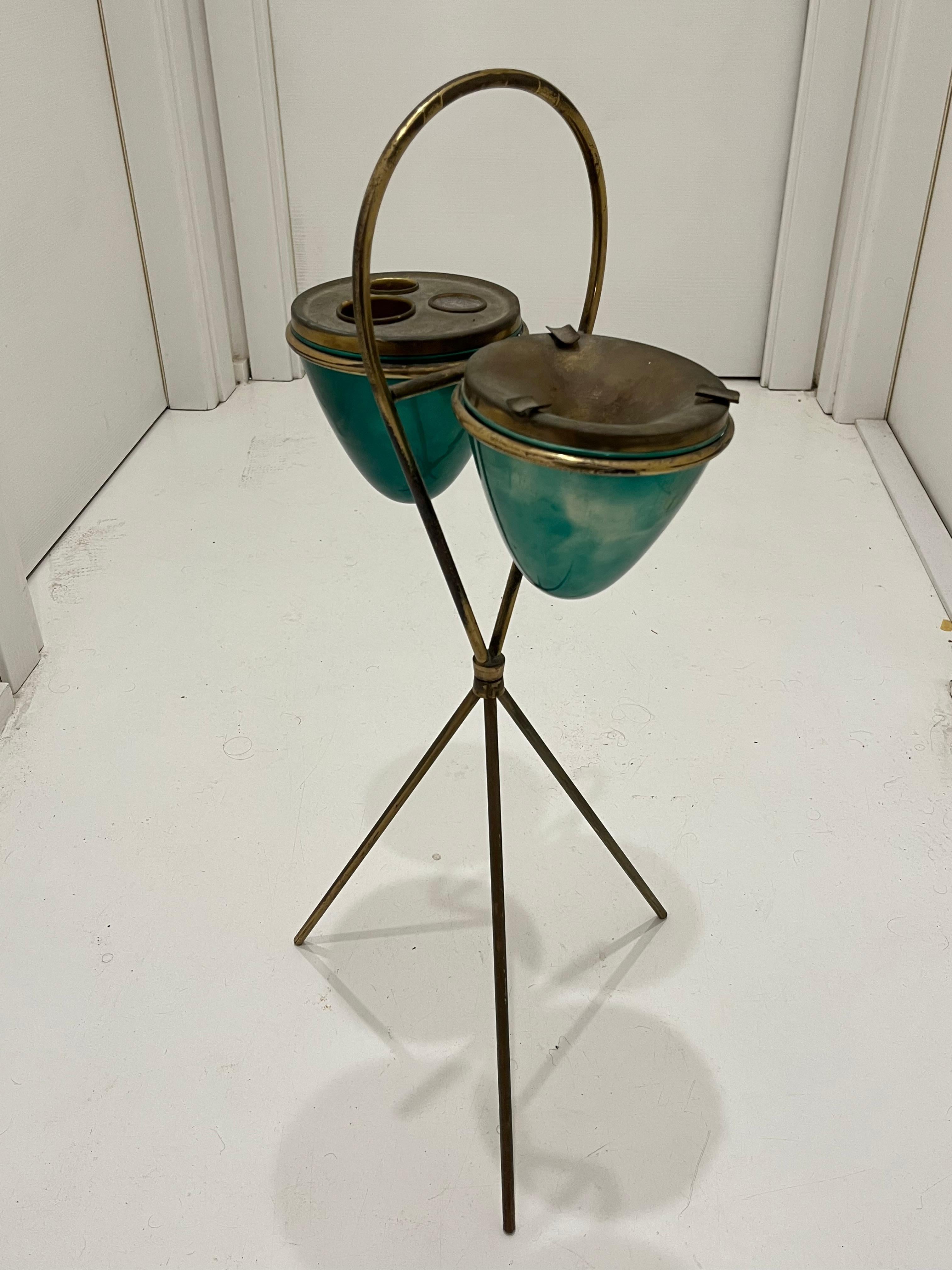 Mid-Century Italian Brass Ashtray, 1950s For Sale 1