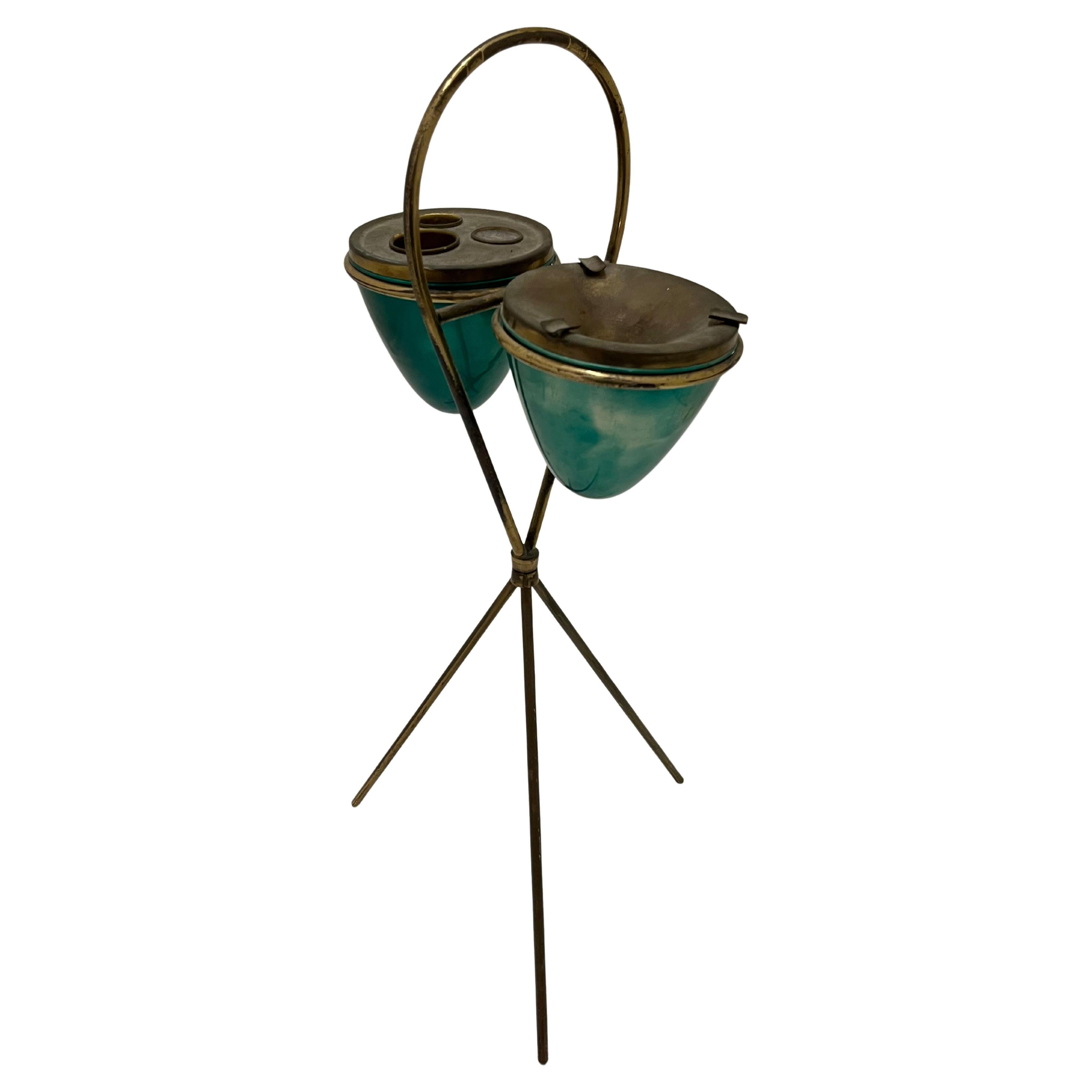 Mid-Century Italian Brass Ashtray, 1950s