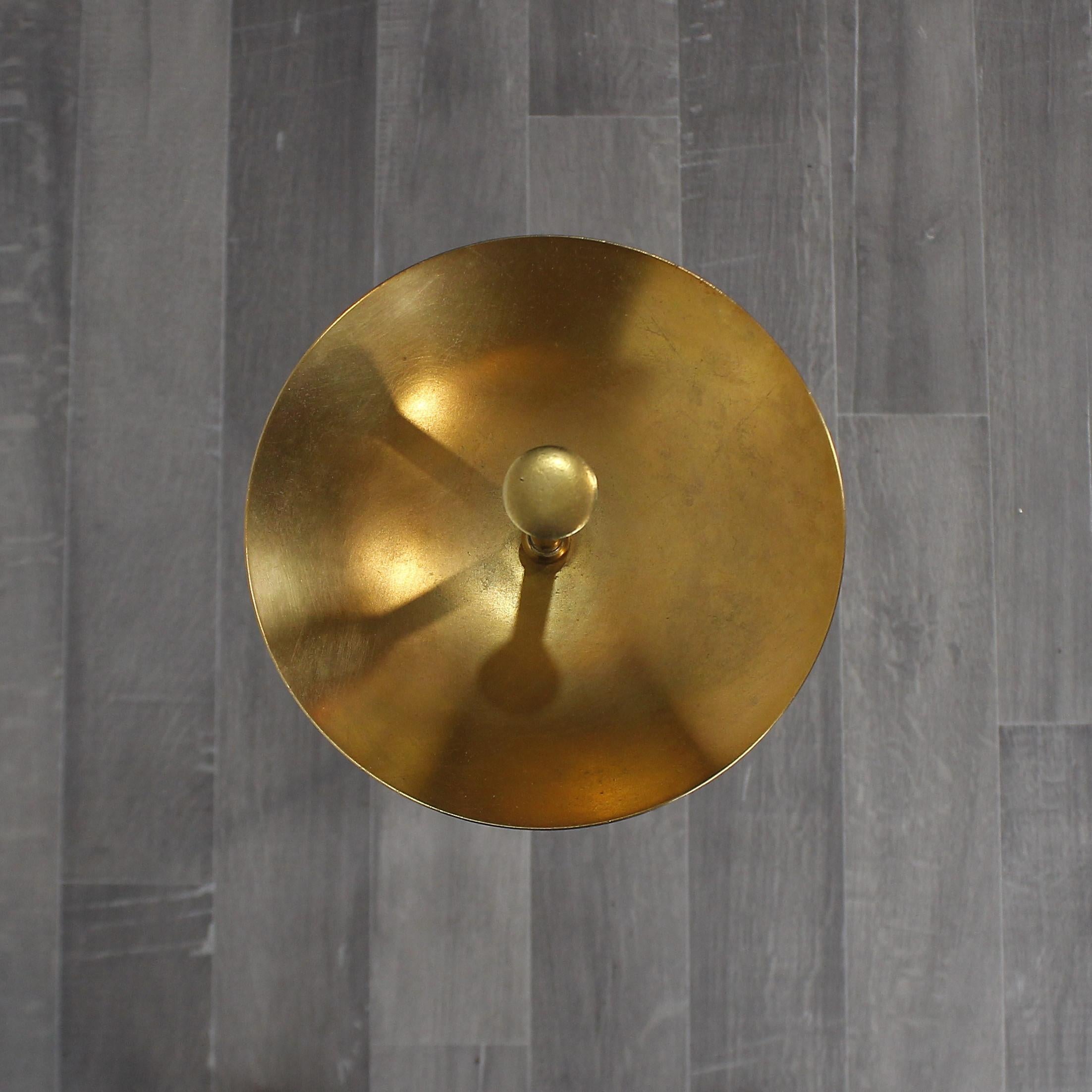 Midcentury Italian Brass Ashtray in the Style of Giò Ponti For Sale 1
