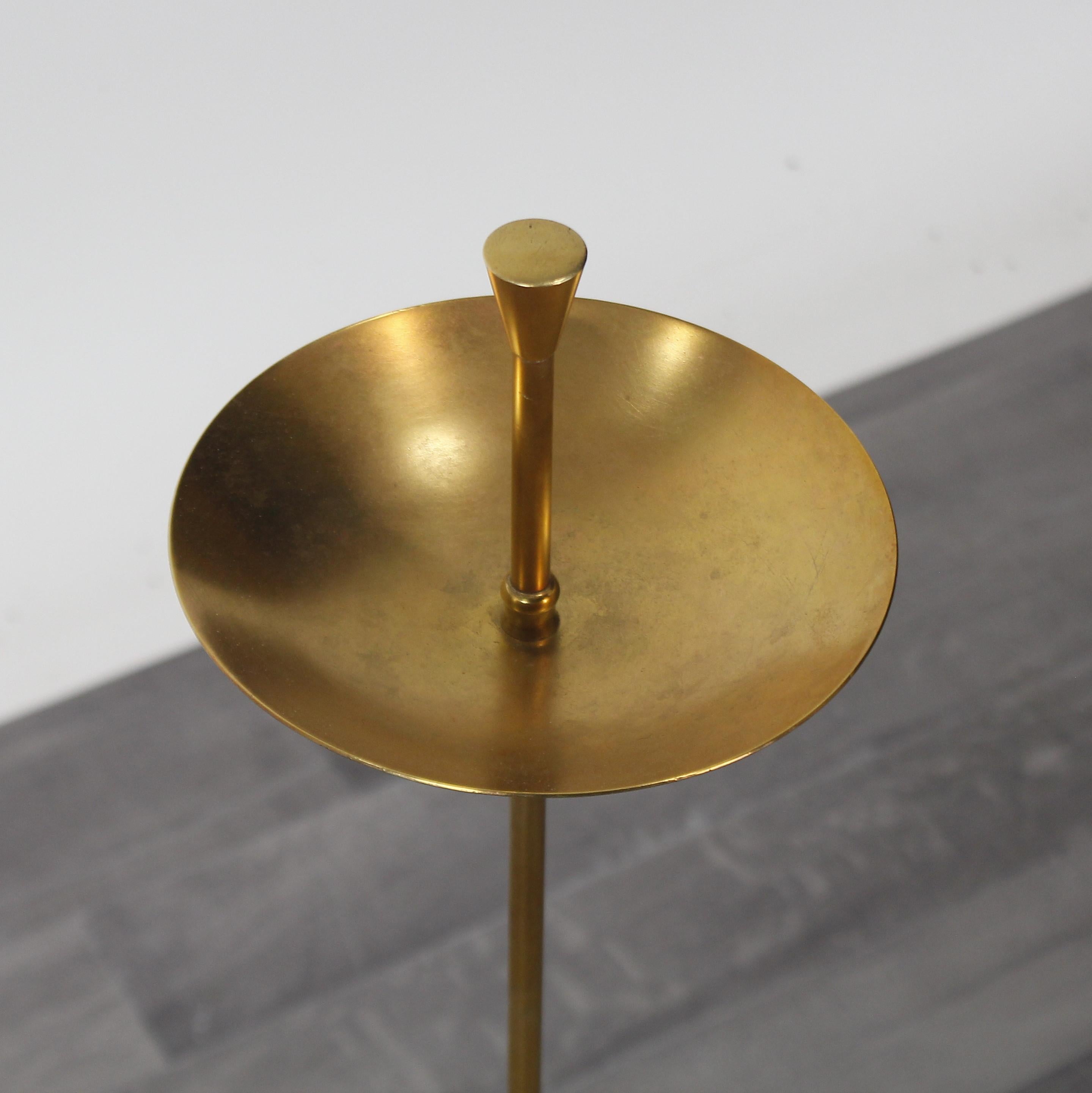 Midcentury Italian Brass Ashtray in the Style of Giò Ponti For Sale 2