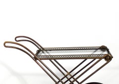 Midcentury Italian Brass Bar Cart