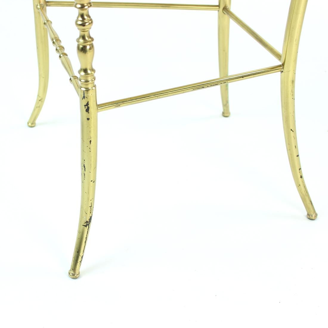 Mid Century Italian Brass Chair By Giuseppe Gaetano Descalzi For Chiavari, 1950s 5