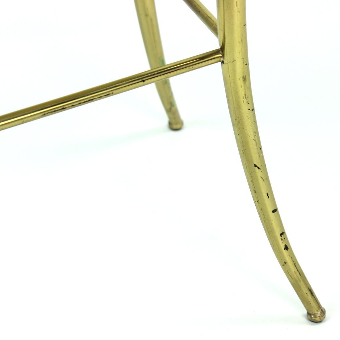 Mid Century Italian Brass Chair By Giuseppe Gaetano Descalzi For Chiavari, 1950s 6