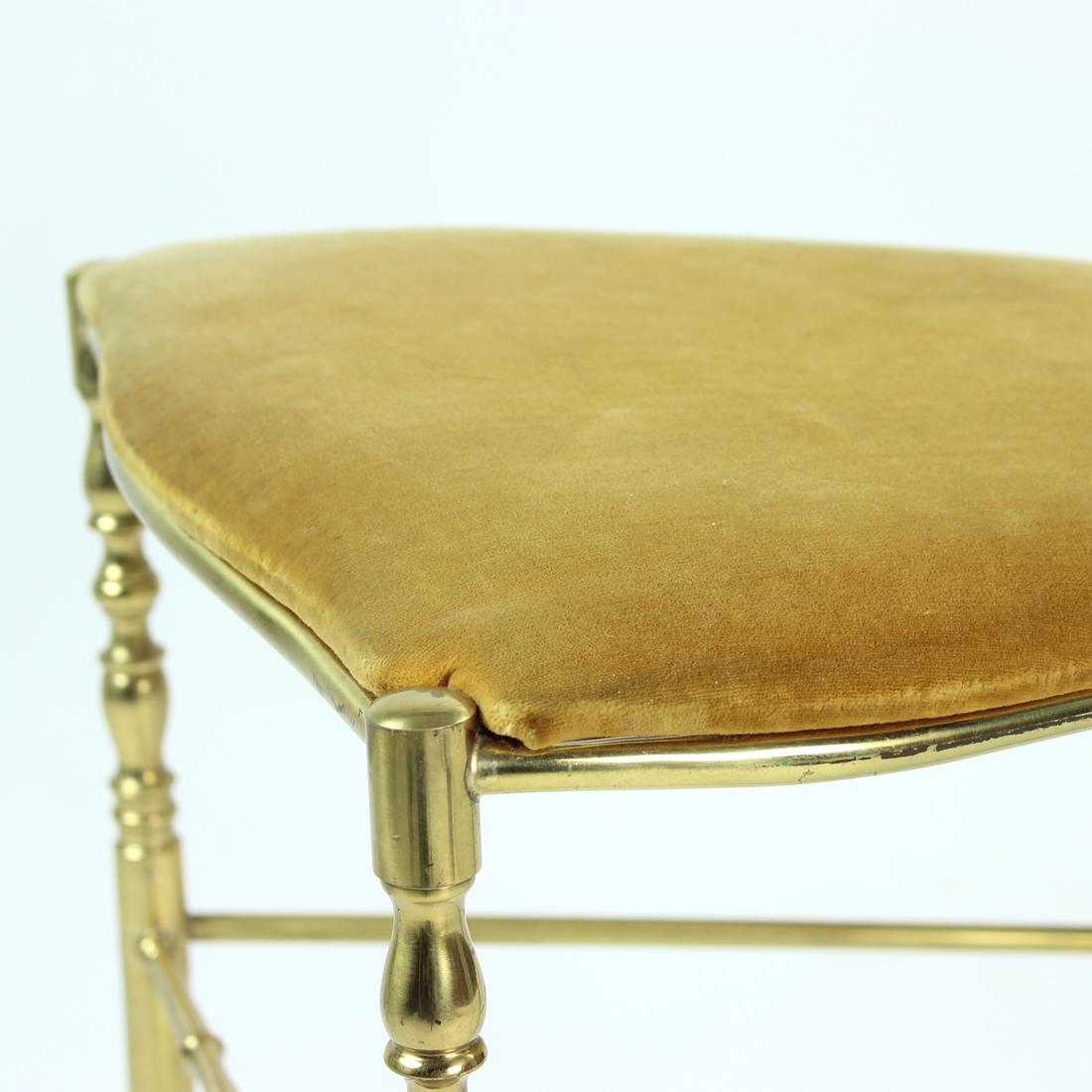 Mid Century Italian Brass Chair By Giuseppe Gaetano Descalzi For Chiavari, 1950s 7