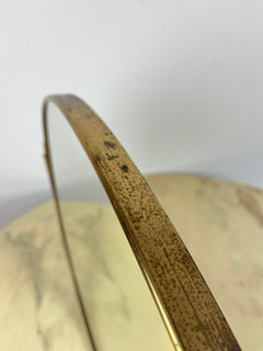 Mid-Century Gio Ponti Italian Brass Mirror 1960s