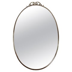 Mid-Century Italian Brass Mirror 1960s