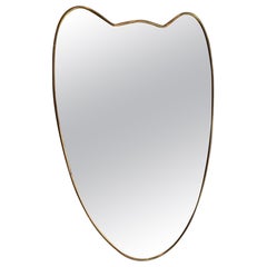 Mid-Century Italian Brass Mirror-Possible Pair
