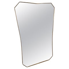 Miroir en laiton italien du milieu du siècle - Super Profiles