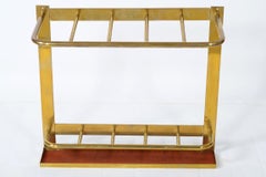 Midcentury Italian Brass Umbrella Stand