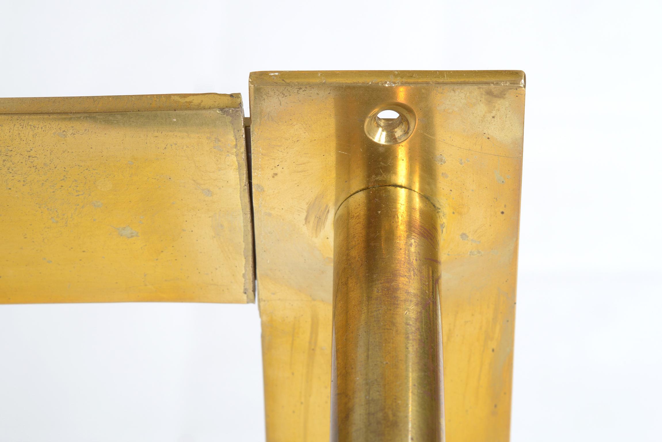 Mid-20th Century Midcentury Italian Brass Umbrella Stand For Sale