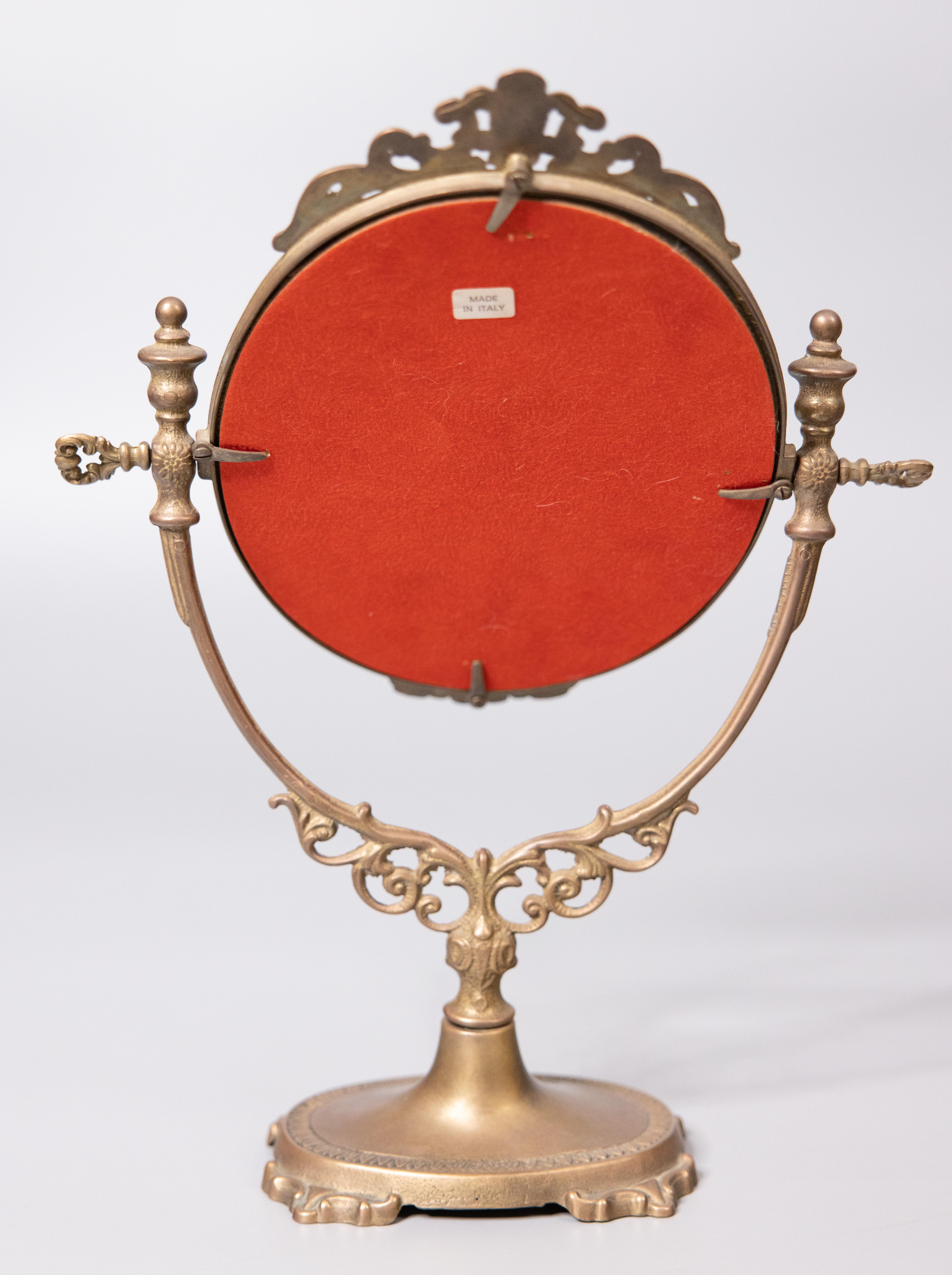 brass vanity mirror