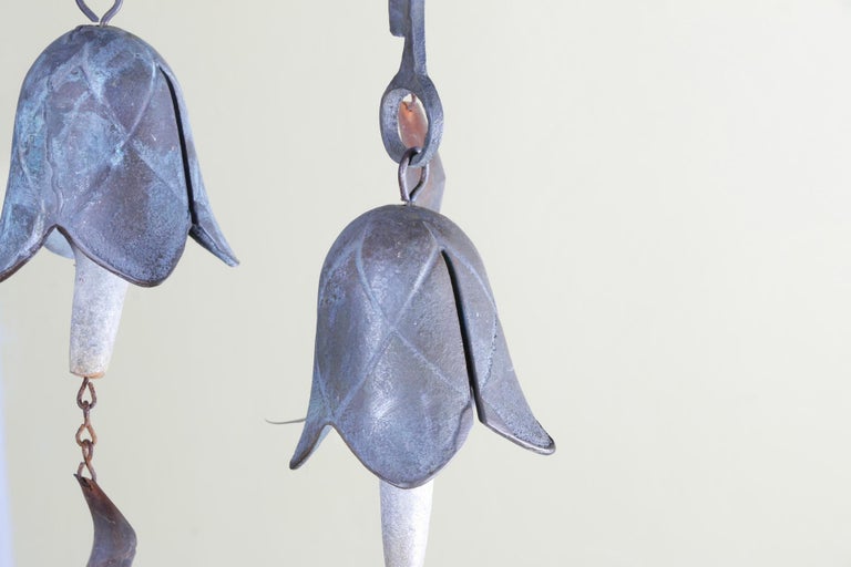 Mid Century Italian Bronze Wind Chime For Sale at 1stDibs