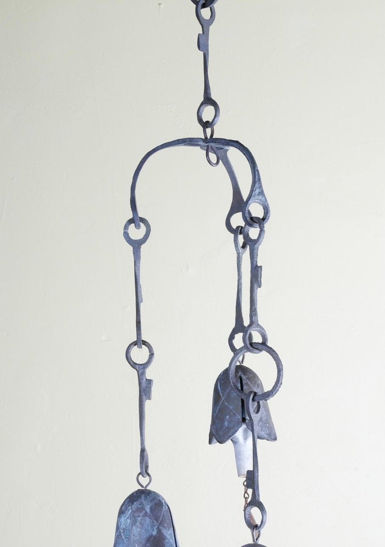 Mid Century Italian Bronze Wind Chime For Sale at 1stDibs