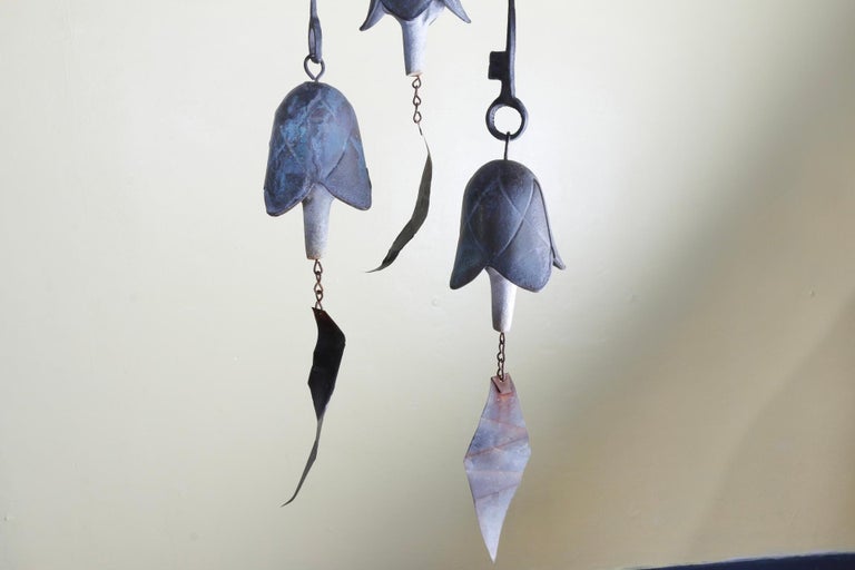 Mid Century Italian Bronze Wind Chime For Sale at 1stDibs