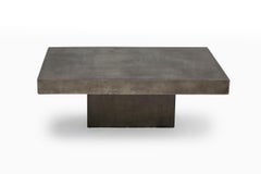 Mesa de centro de hormigón colado Brutalista Italiano de Mitad de Siglo