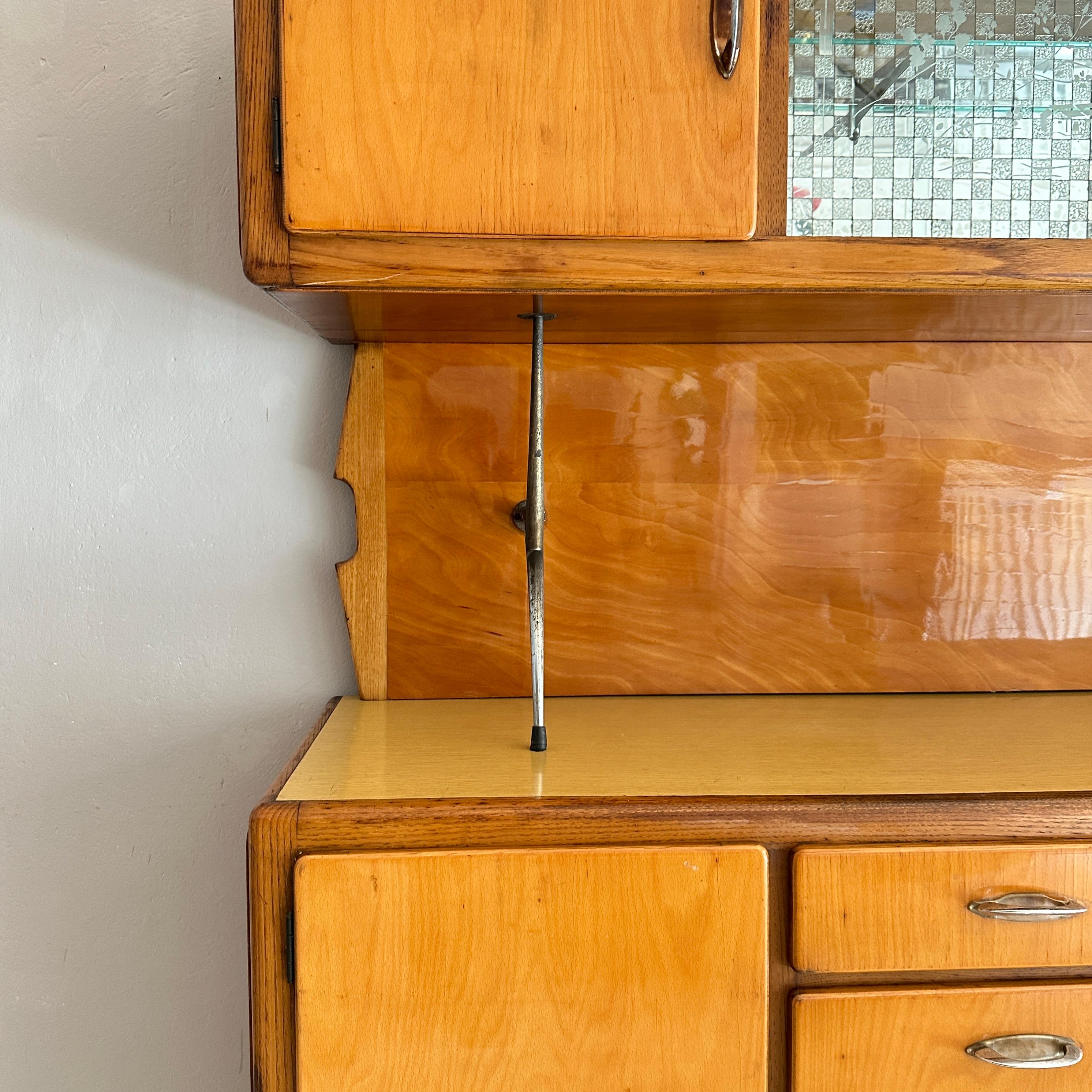 Armario buffet italiano de mediados de siglo al estilo de Ico Parisi, hacia 1950 en Bueno estado para la venta en Berlin, DE