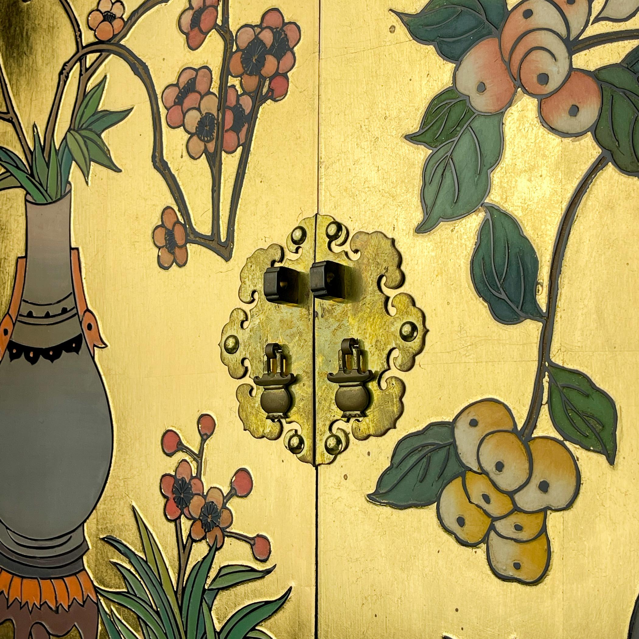 Armoire italienne du milieu du siècle, style Chinoiserie, années 1950 en vente 2