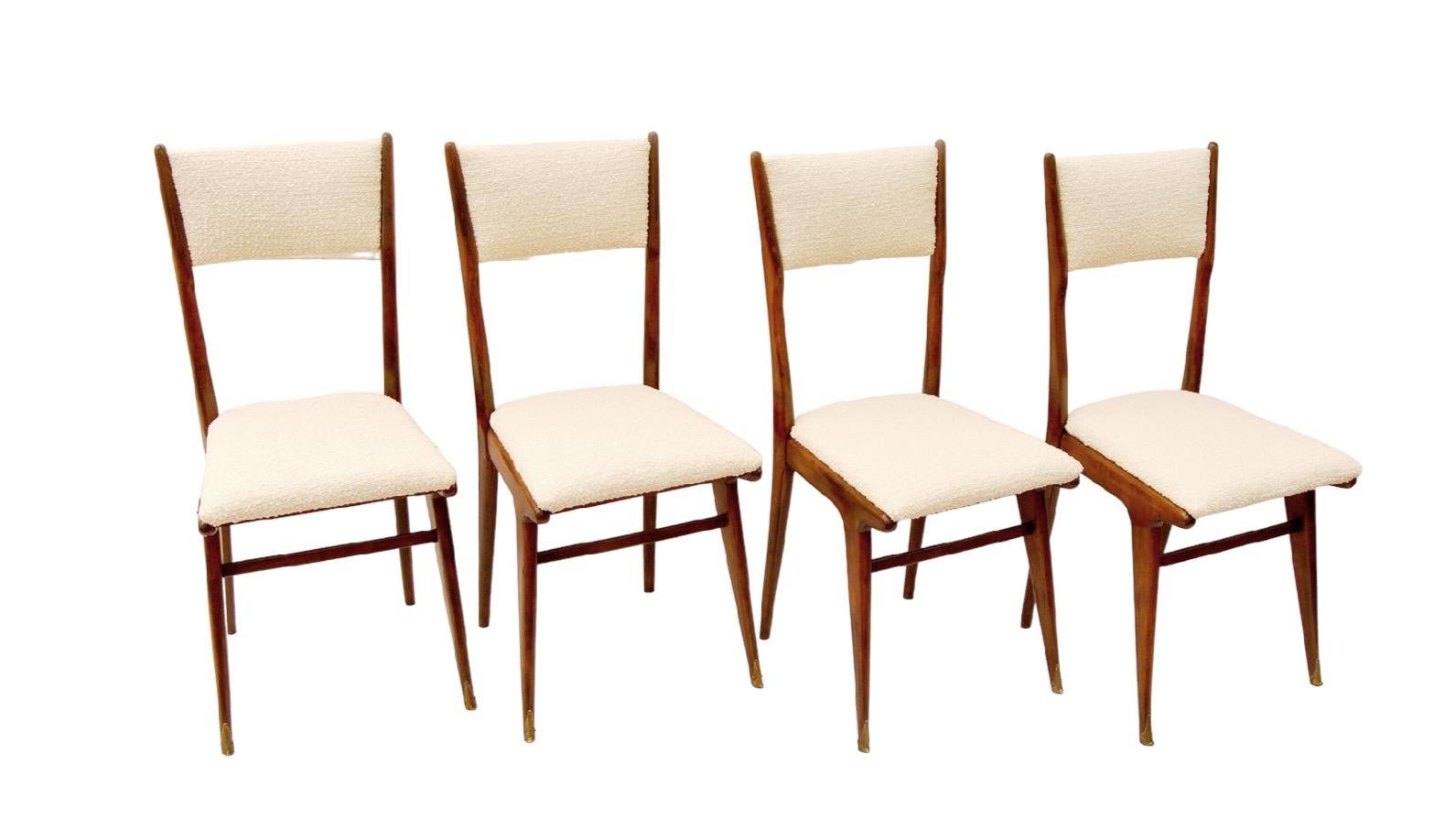 Mid-Century Modern Midcentury Italian Carlo de Carli for Cassina Chairs - Set of 4, 1958 For Sale