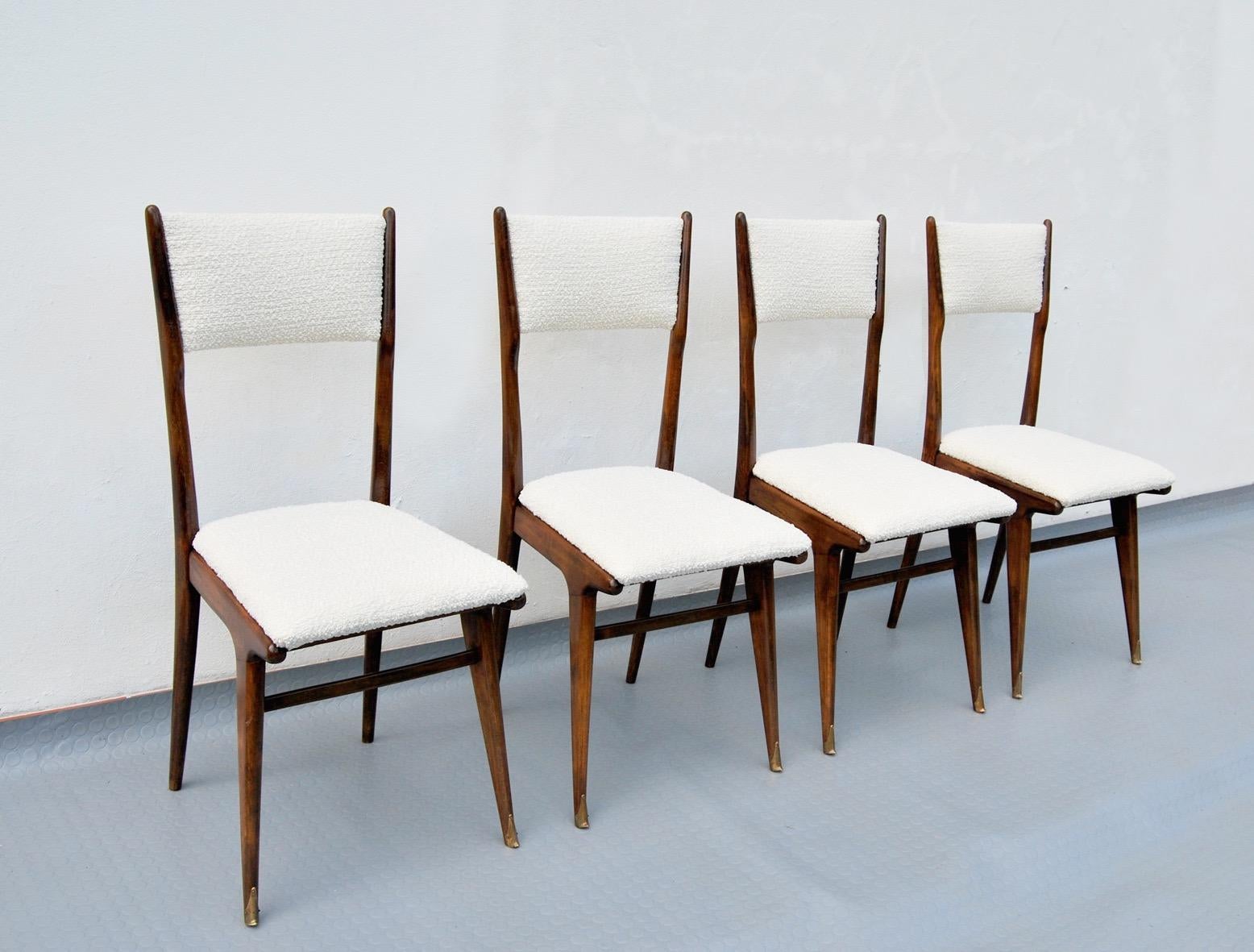Midcentury Italian Carlo de Carli for Cassina Chairs - Set of 4, 1958 For Sale 1