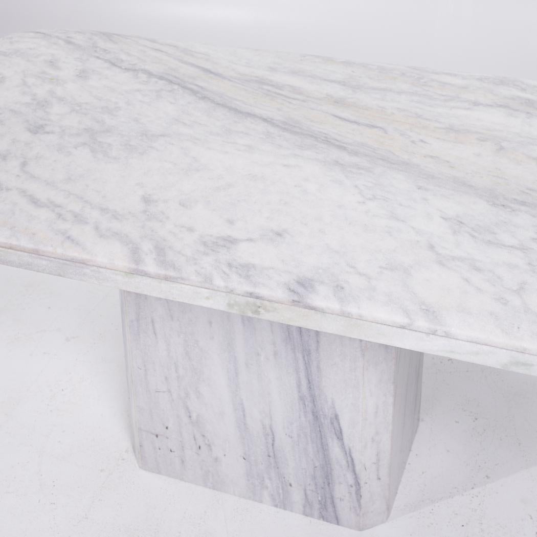 Mid Century Italian Carrara Marble Dining Table 2