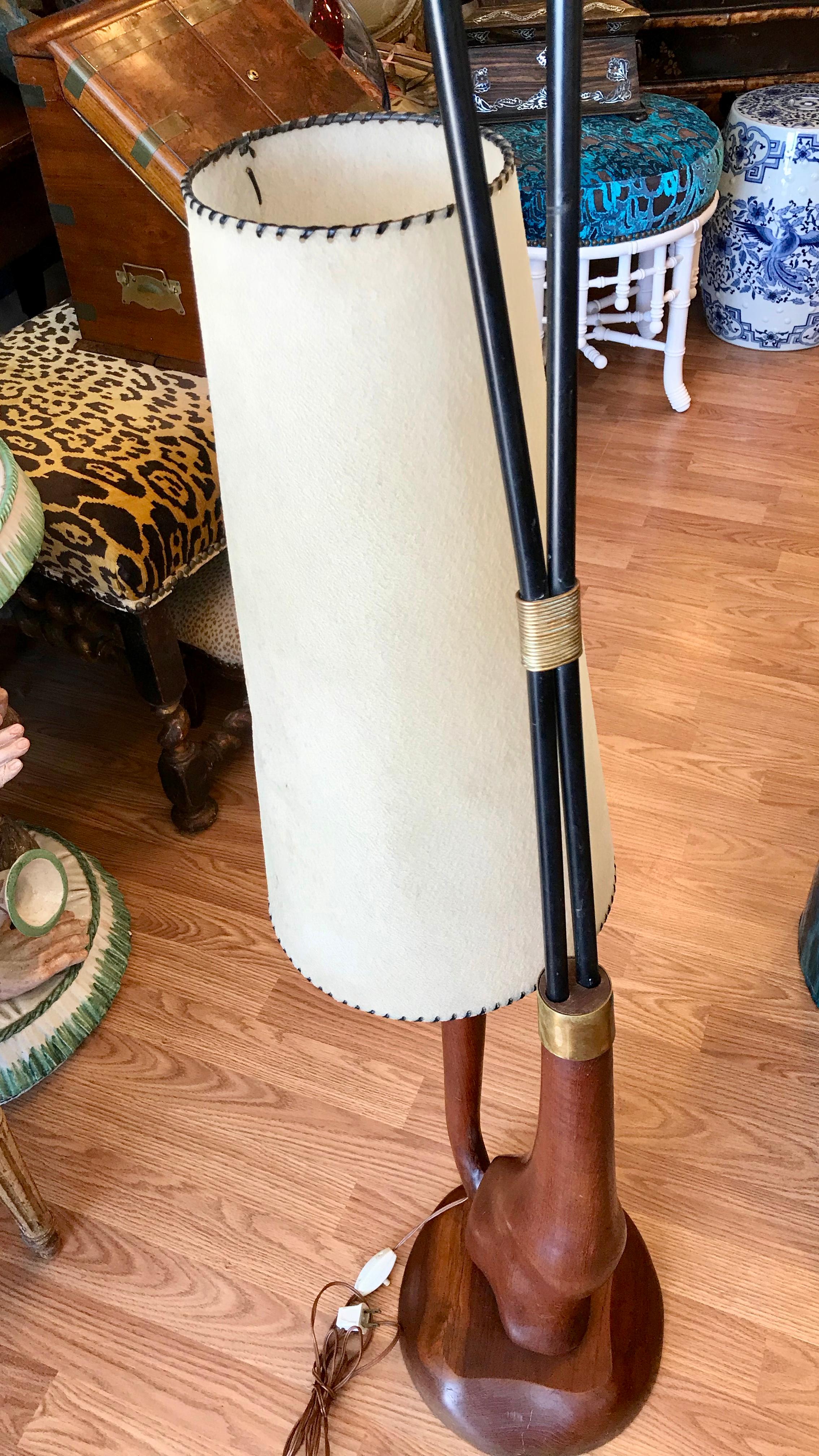 Midcentury Italian Cat Motif Floor Lamp 8